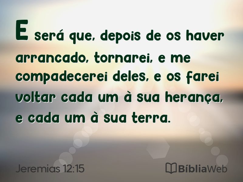 Jeremias 12:15 em imagem para compartilhar