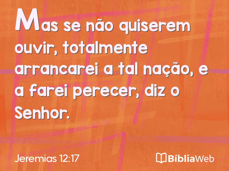Jeremias 12:17 em imagem para compartilhar