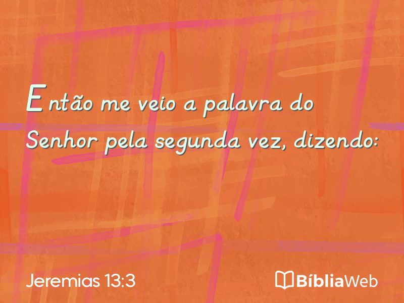 Jeremias 13:3 em imagem para compartilhar
