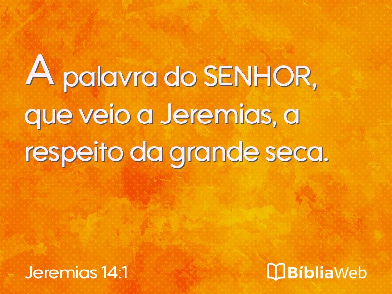 Jeremias 14:1 em imagem para compartilhar