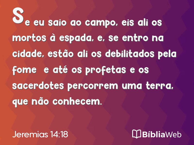Jeremias 14:18 em imagem para compartilhar
