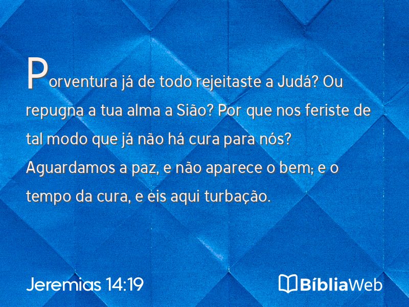 Jeremias 14:19 em imagem para compartilhar