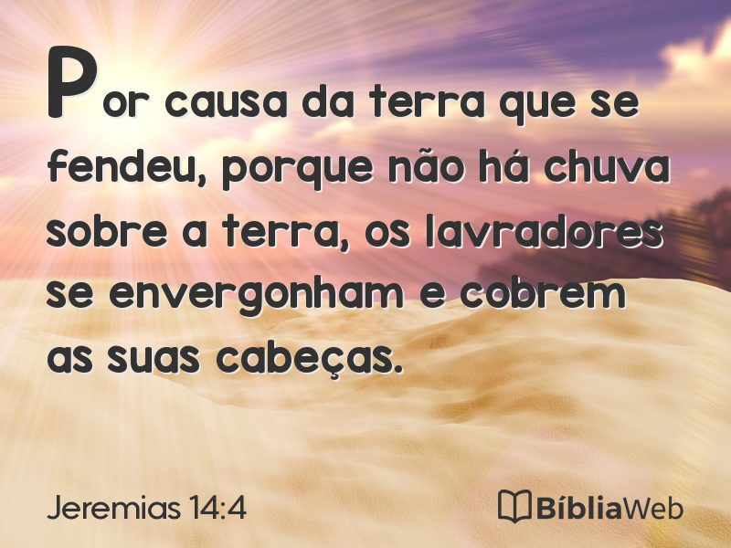 Jeremias 14:4 em imagem para compartilhar