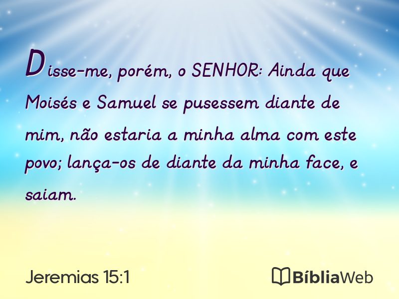 Jeremias 15:1 em imagem para compartilhar