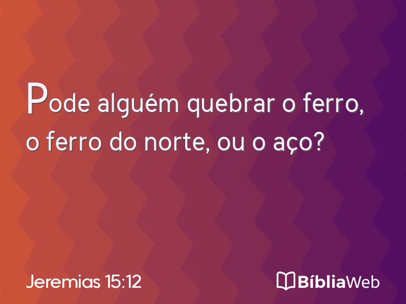Jeremias 15:12 em imagem para compartilhar