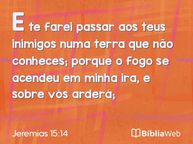 Jeremias 15:14 em imagem para compartilhar