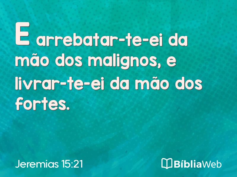 Jeremias 15:21 em imagem para compartilhar