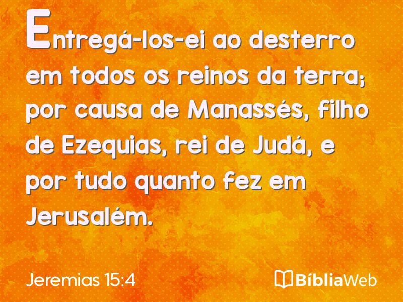 Jeremias 15:4 em imagem para compartilhar