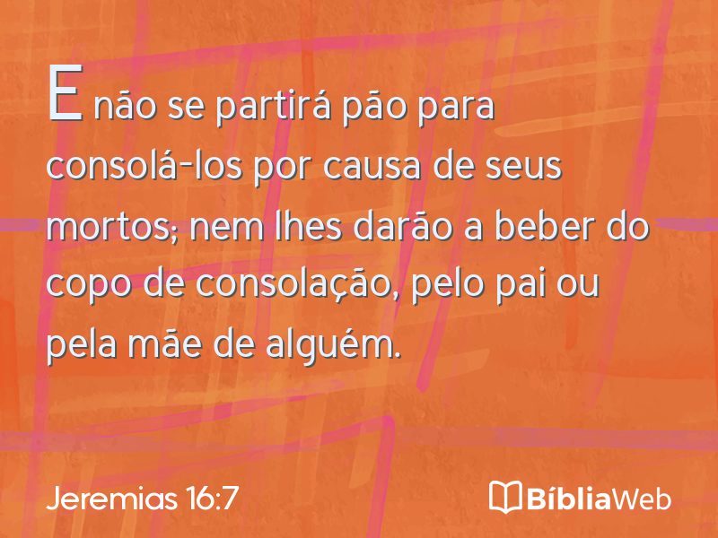 Jeremias 16:7 em imagem para compartilhar