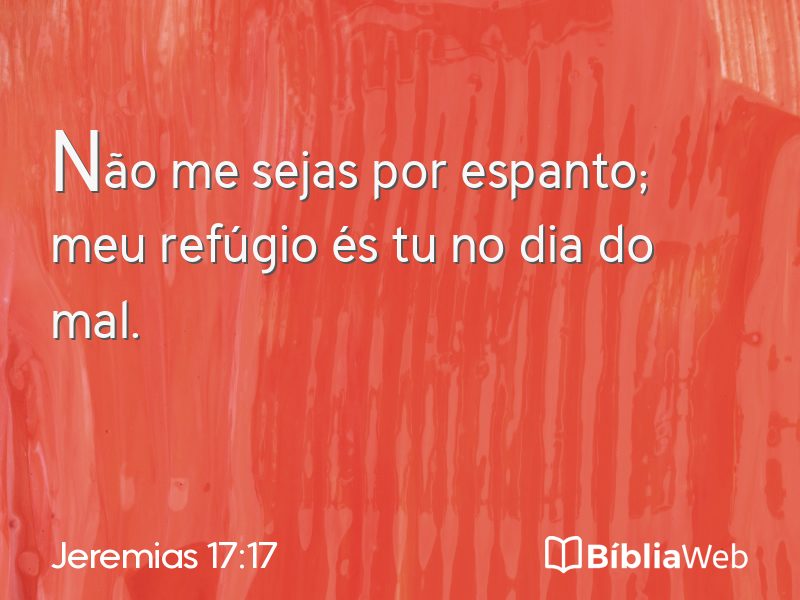 Jeremias 17:17 em imagem para compartilhar