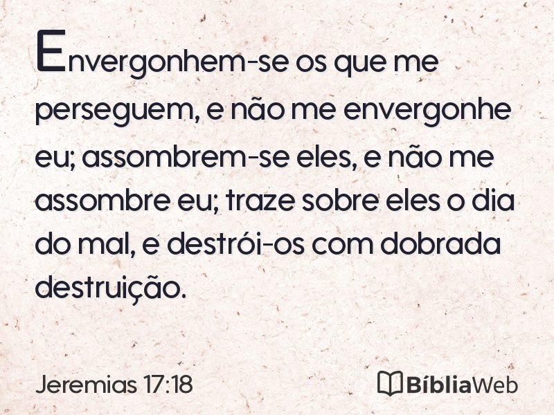 Jeremias 17:18 em imagem para compartilhar
