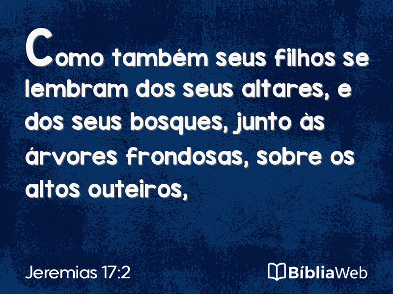 Jeremias 17:2 em imagem para compartilhar