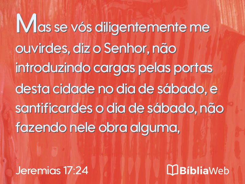 Jeremias 17:24 em imagem para compartilhar