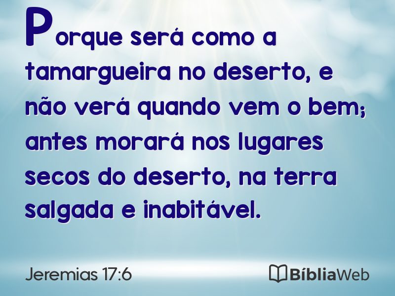 Jeremias 17:6 em imagem para compartilhar