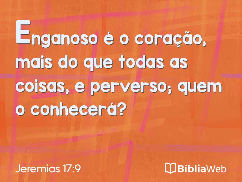 Jeremias 17:9 em imagem para compartilhar