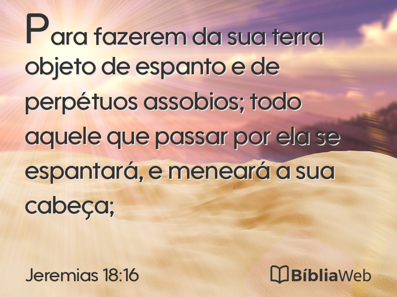 Jeremias 18:16 em imagem para compartilhar