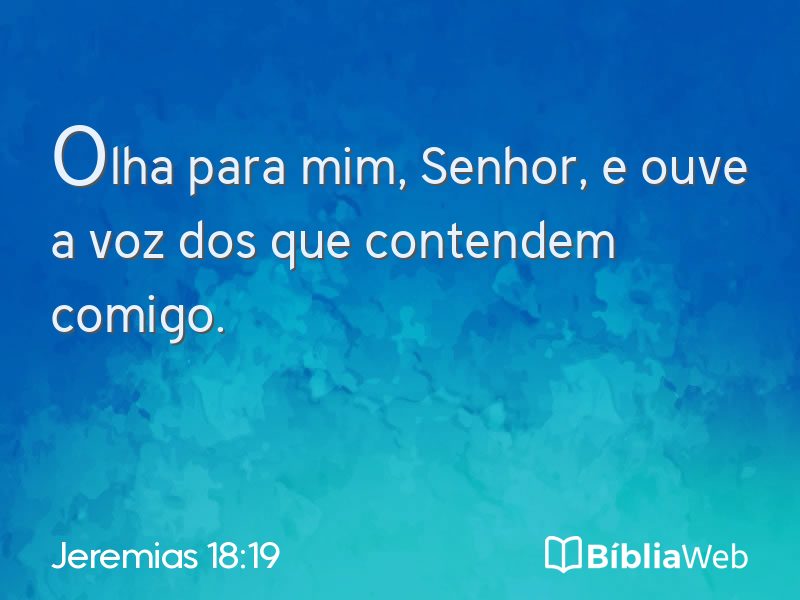 Jeremias 18:19 em imagem para compartilhar