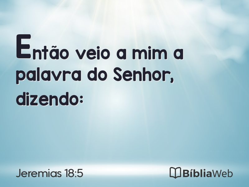 Jeremias 18:5 em imagem para compartilhar