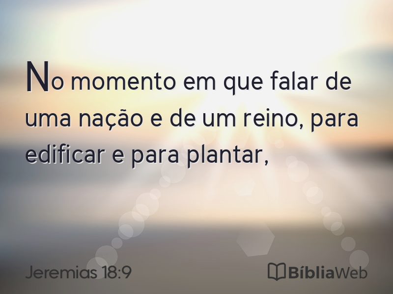 Jeremias 18:9 em imagem para compartilhar