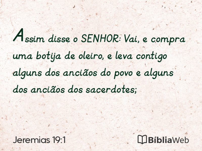 Jeremias 19:1 em imagem para compartilhar