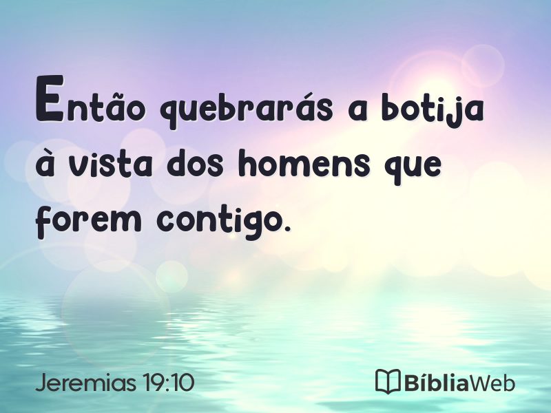 Jeremias 19:10 em imagem para compartilhar