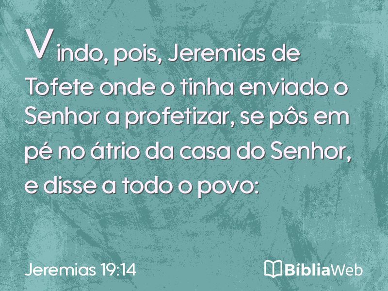 Jeremias 19:14 em imagem para compartilhar
