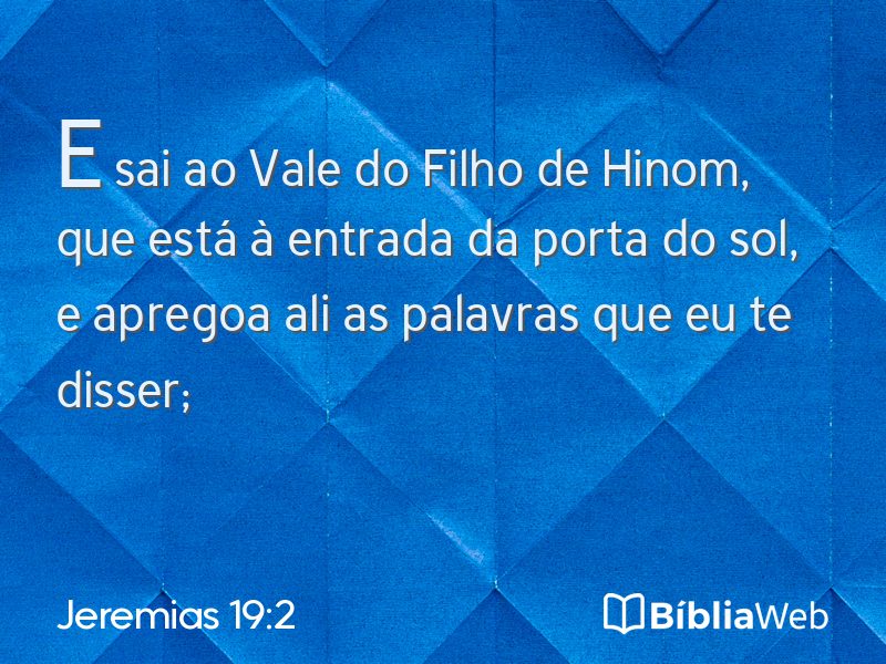 Jeremias 19:2 em imagem para compartilhar