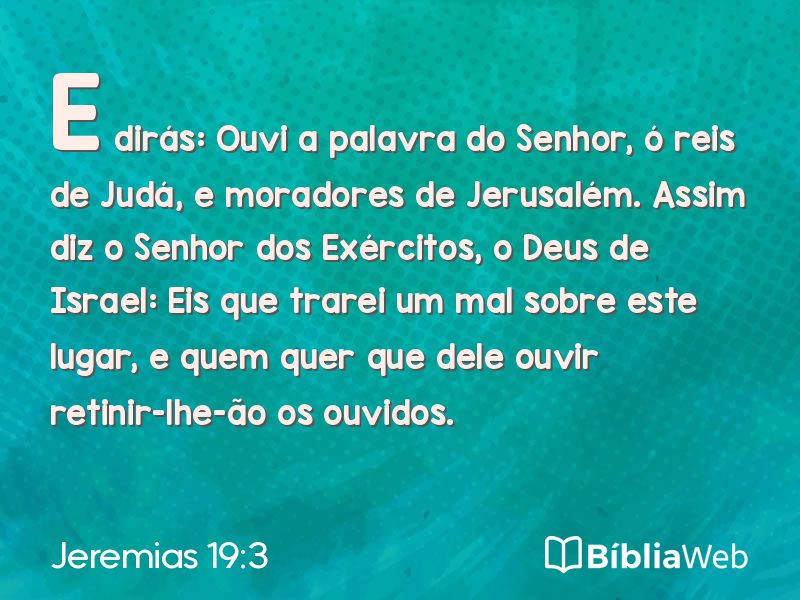 Jeremias 19:3 em imagem para compartilhar