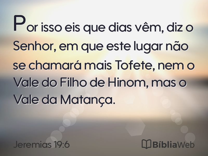 Jeremias 19:6 em imagem para compartilhar