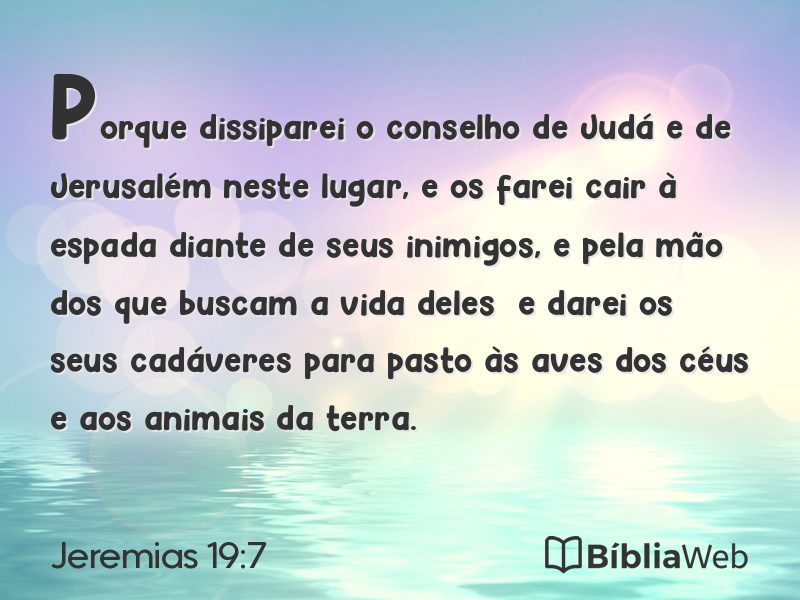 Jeremias 19:7 em imagem para compartilhar