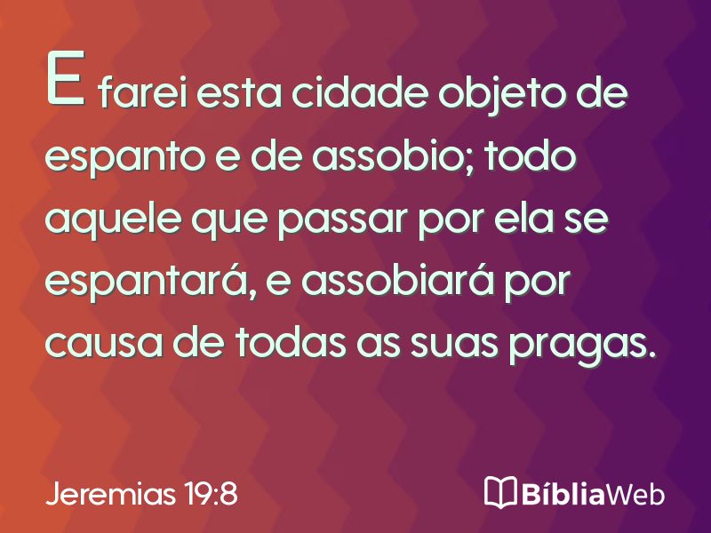 Jeremias 19:8 em imagem para compartilhar