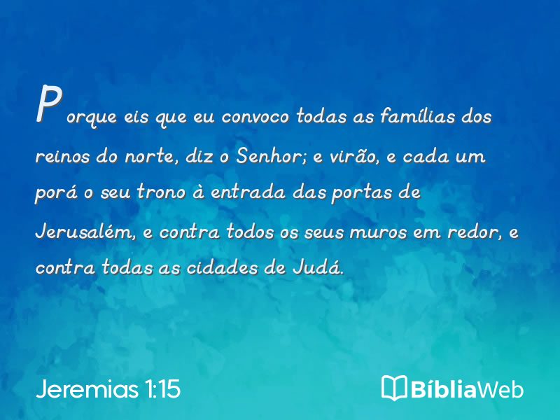 Jeremias 1:15 em imagem para compartilhar