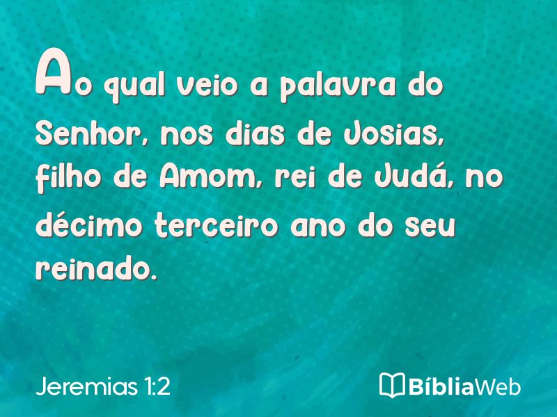 Jeremias 1:2 em imagem para compartilhar