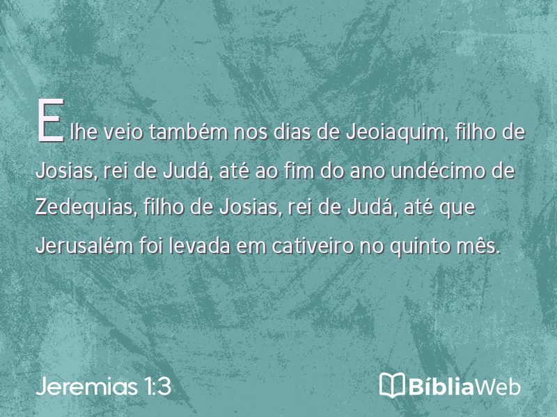 Jeremias 1:3 em imagem para compartilhar