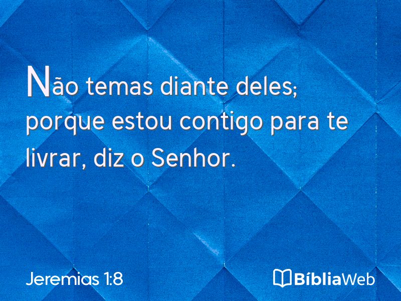 Jeremias 1:8 em imagem para compartilhar