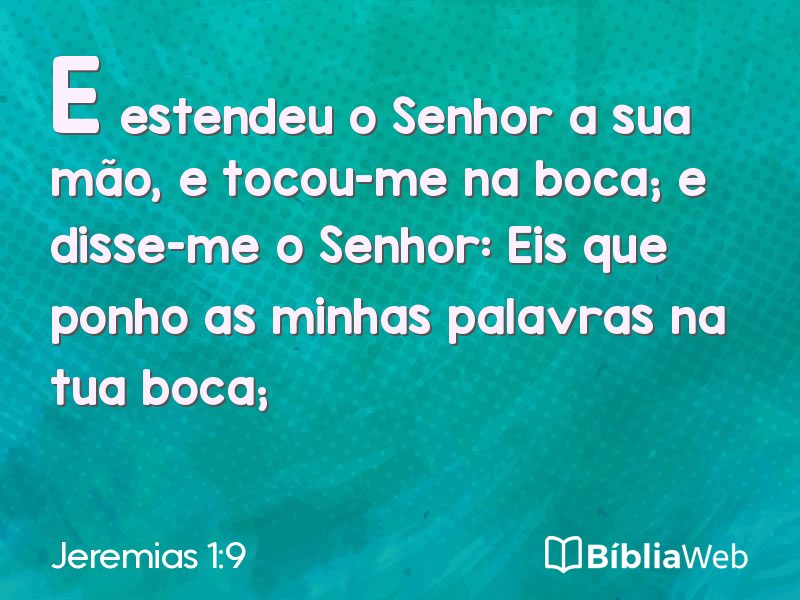 Jeremias 1:9 em imagem para compartilhar