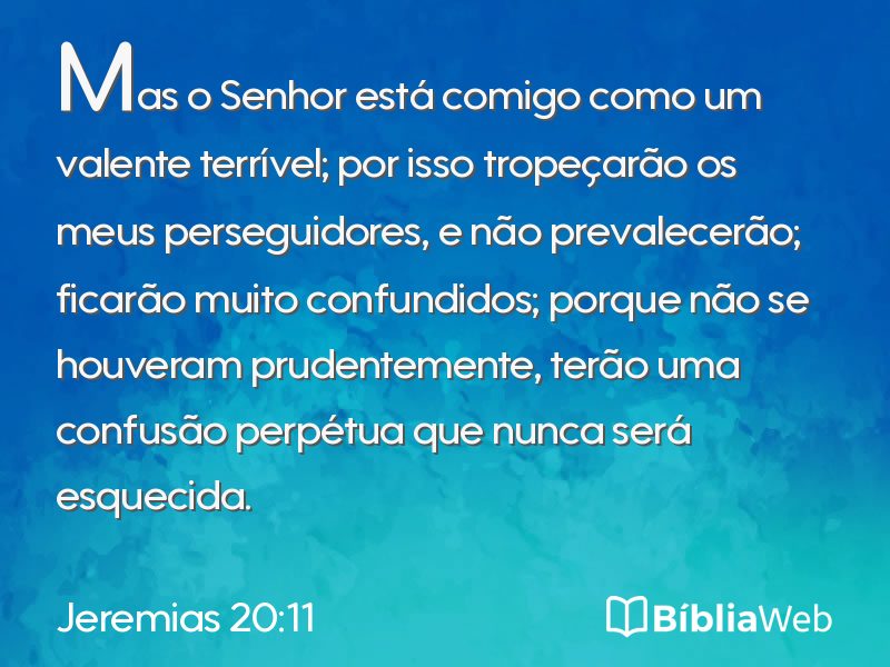 Jeremias 20:11 em imagem para compartilhar