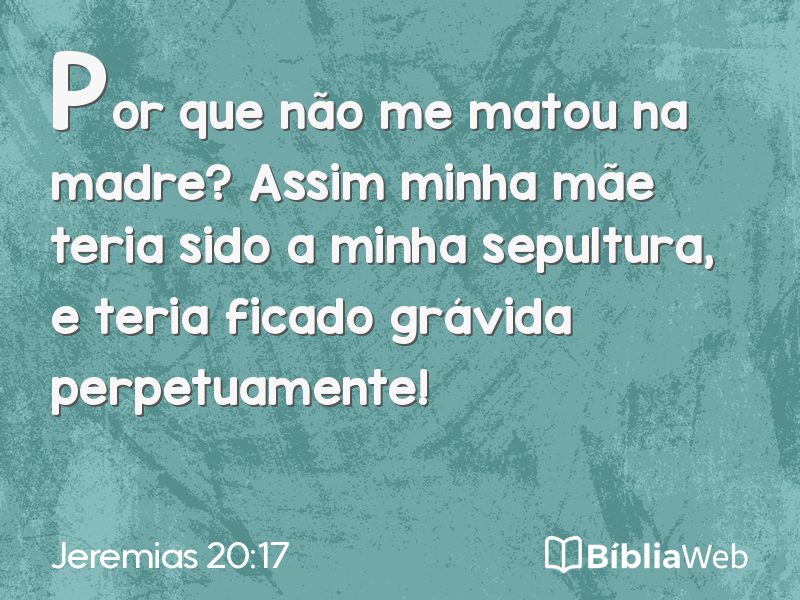 Jeremias 20:17 em imagem para compartilhar