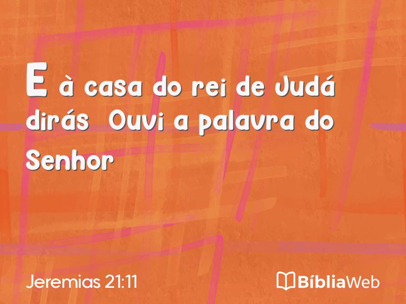 Jeremias 21:11 em imagem para compartilhar