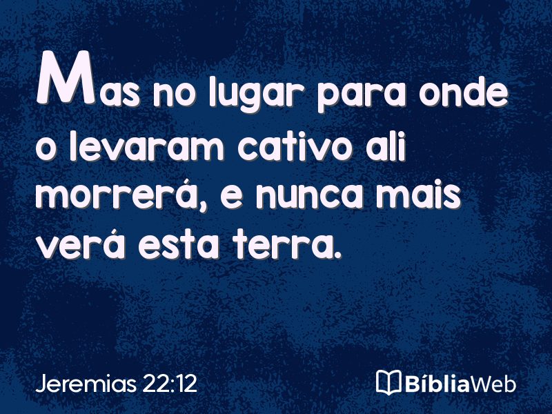 Jeremias 22:12 em imagem para compartilhar
