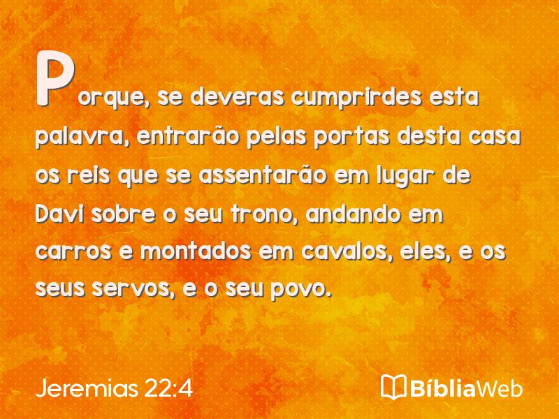 Jeremias 22:4 em imagem para compartilhar