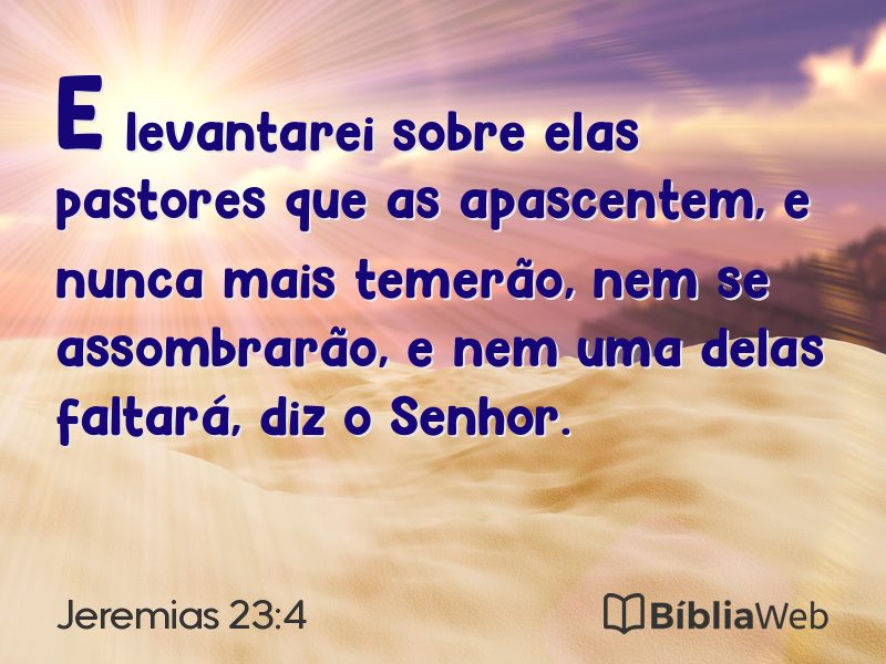 Jeremias 23:4 em imagem para compartilhar