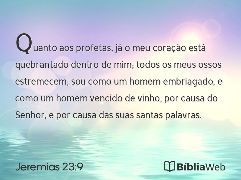Jeremias 23:9 em imagem para compartilhar