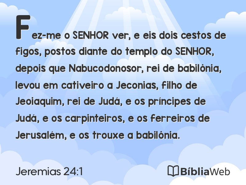 Jeremias 24:1 em imagem para compartilhar