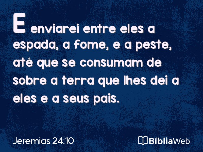 Jeremias 24:10 em imagem para compartilhar