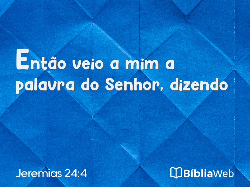 Jeremias 24:4 em imagem para compartilhar