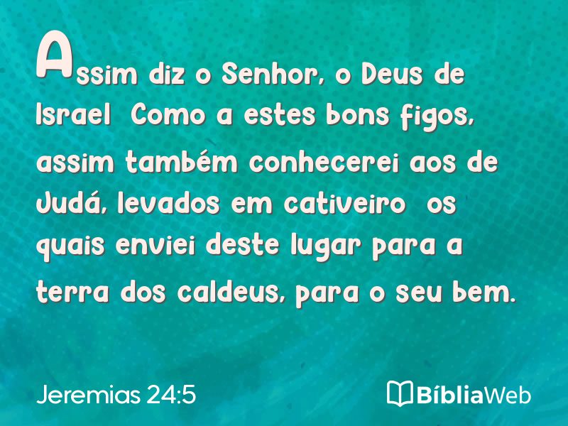 Jeremias 24:5 em imagem para compartilhar