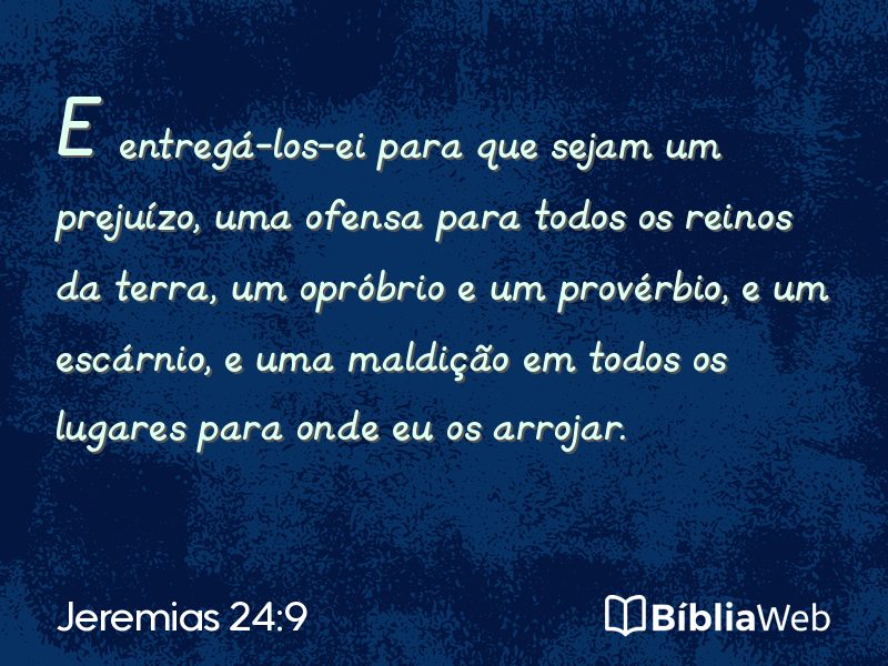 Jeremias 24:9 em imagem para compartilhar