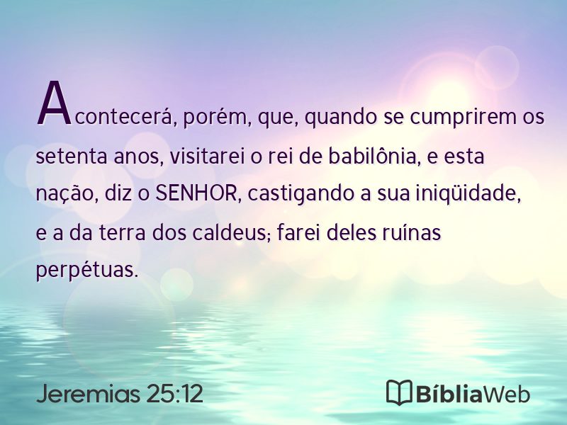 Jeremias 25:12 em imagem para compartilhar