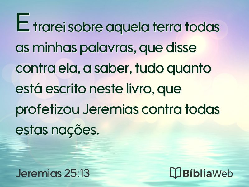 Jeremias 25:13 em imagem para compartilhar